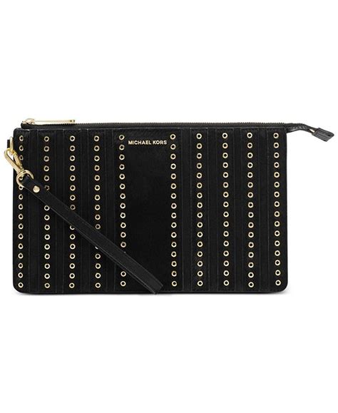 michael kors brooklyn grommet black|Michael Kors Brooklyn Grommet Large Wristle Black .